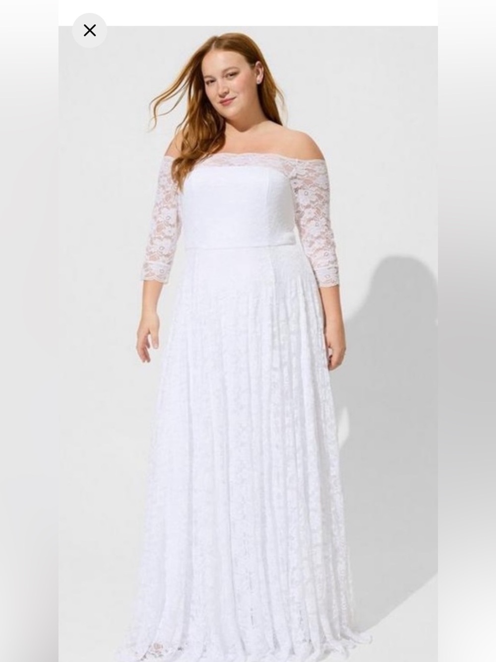 Torrid Ivory Lace Wedding Gown Size 22 / 3x NWT